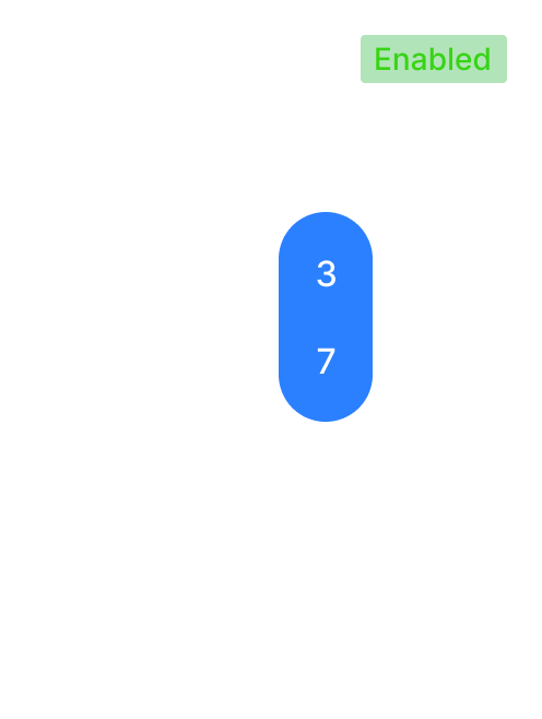 Manual advance control panel for a traffic signal system showing the current ring phases with phase 3 and 7 highlighted, and a notice indicating that manual advance is currently disabled.